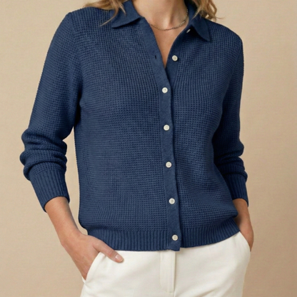 Pull Col Chemise Femme