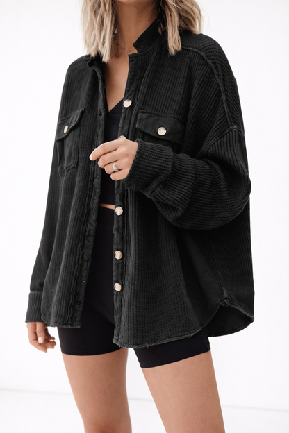 Veste Chemise Oversize Texturée