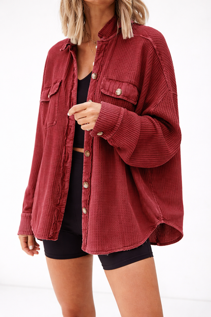 Veste Chemise Oversize Texturée