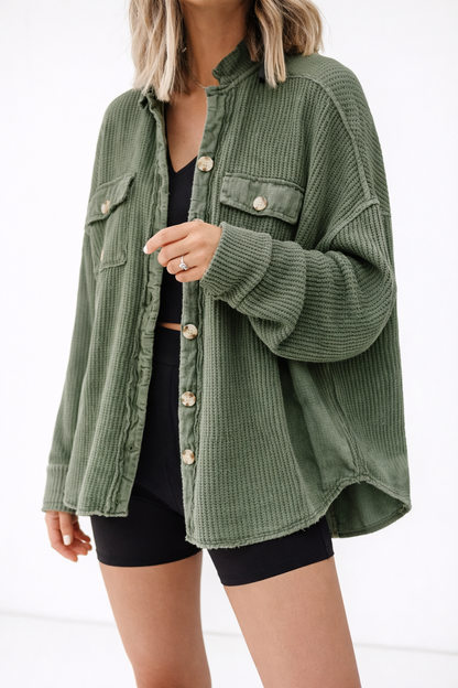 Veste Chemise Oversize Texturée